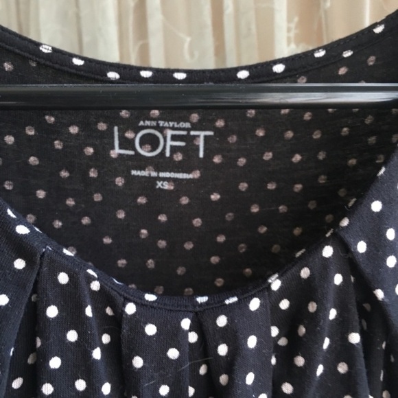 Ann Taylor Loft sleeveless tank polka dot - Picture 3 of 4